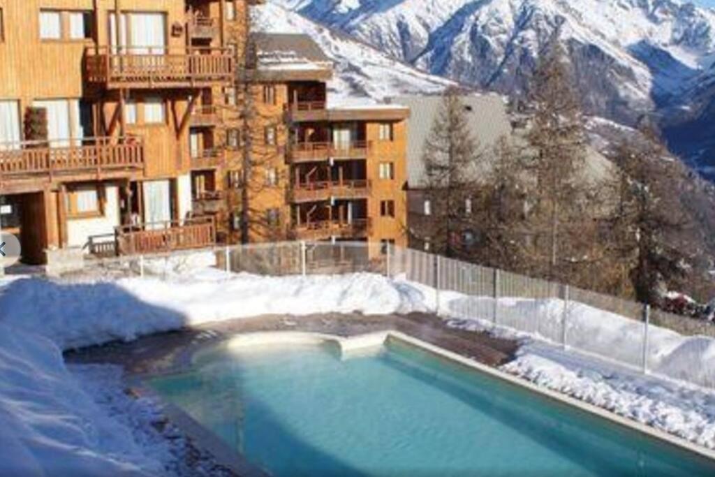 Chalet 4 Pers. Piscine Et Literie Toute Neuve. Puy-Saint-Vincent Exteriér fotografie