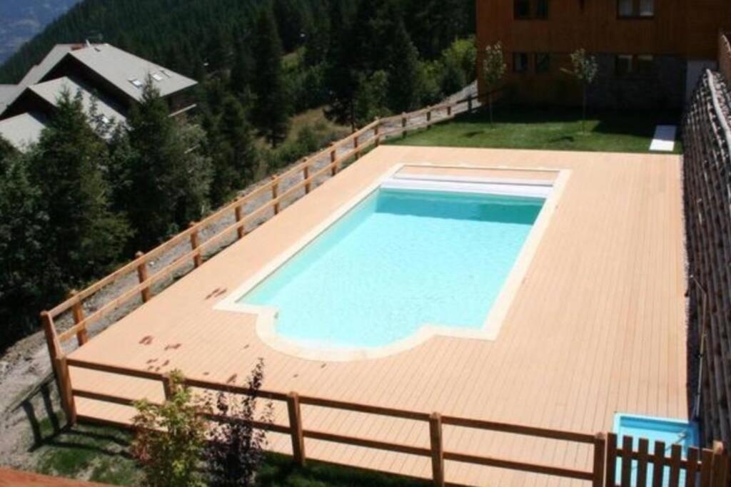 Chalet 4 Pers. Piscine Et Literie Toute Neuve. Puy-Saint-Vincent Exteriér fotografie